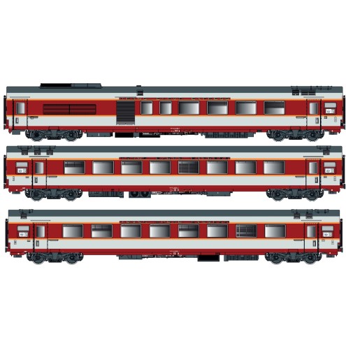 LS Models LS40803DC - 3er Set GC Personenwagen SNCF, Ep.IV, Etendard, A