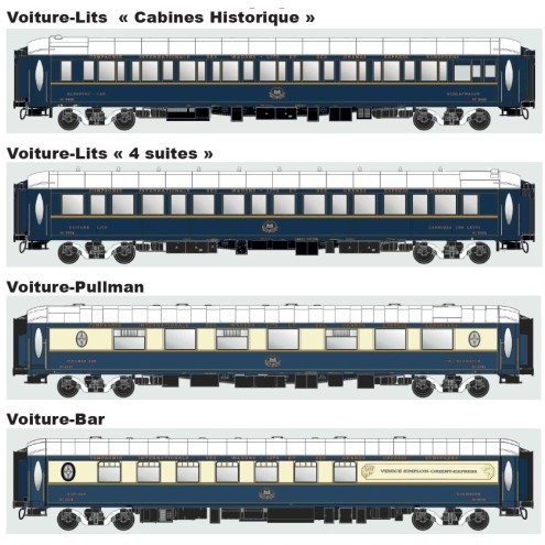 LS Models MW1007 - 4er Set Personenwagen VSOE, Ep.VI, Set 1