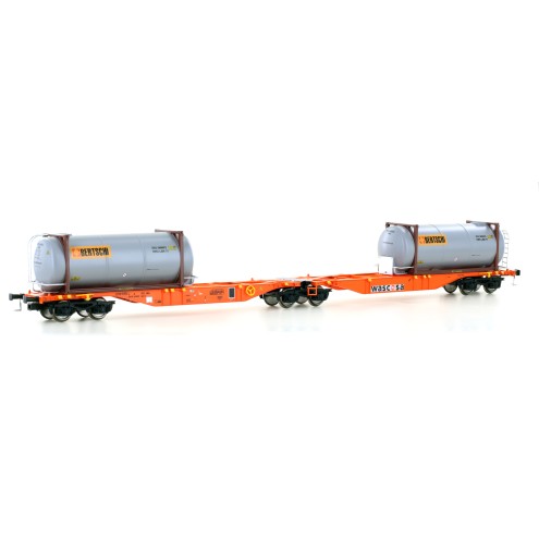 MEHANO 28401 - Containerwagen Sggmrss`90 Wascosa, Ep.VI, Bertschi