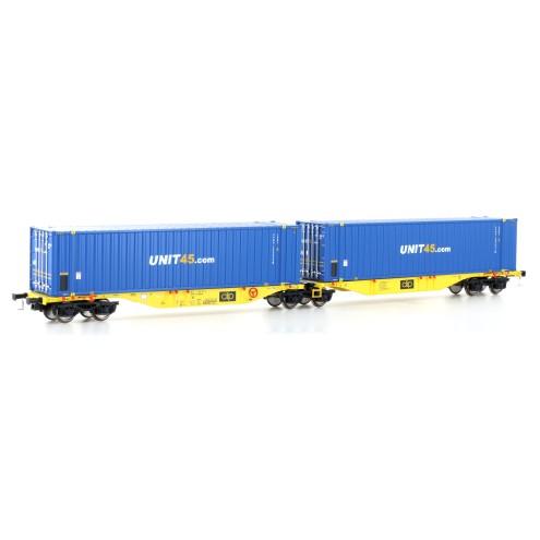 MEHANO 28402 - Containerwagen Sggmrss`90 Clip, Ep.VI, UNIT45