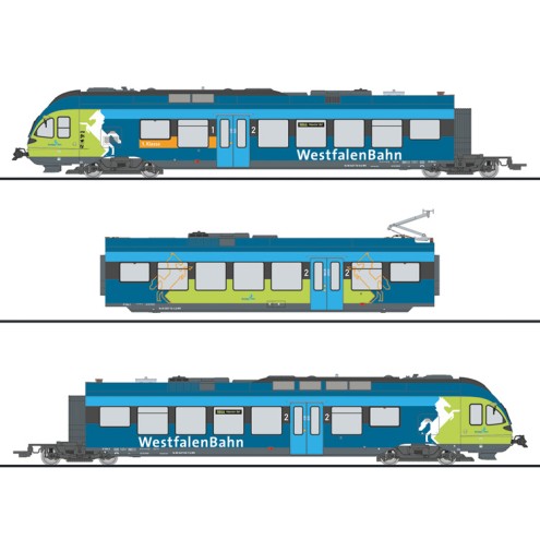 Liliput 133867 - 3-tlg. Elektro-Triebzug, "FLIRT", WestfalenBahn, Ep.VI, WS dig.