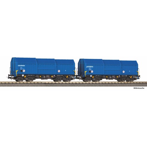 Piko 28307 - 2er Set Teleskophaubenwagen VTG VI