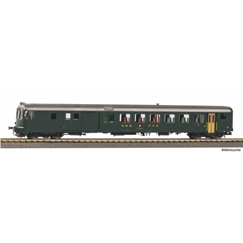Piko 94362 - N-Steuerwg. Bdt 902-8, grün mit alter Schrift, SBB, Ep. IV
