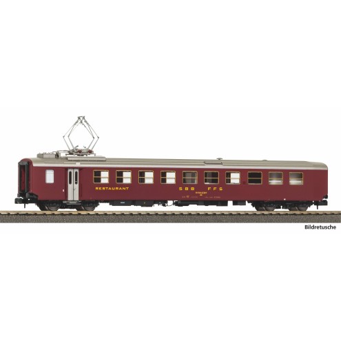 Piko 94385 - N-Personenwg. Speisewg. EW I,Historic Speisewagen 50 85 88-33 700-8 rot, SBB, Ep. V-VI