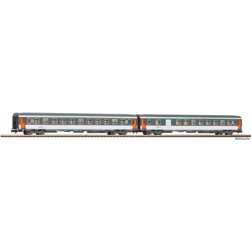 Piko 94506 - N-2er Set Abteilwg. 2.Kl.+ 2.Kl./Gepäckabteil SNCF IV/V