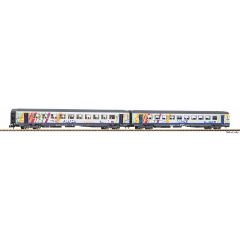 Piko 94509 - N-2er Set Corailwg. ALSACE 1.+2.Kl. SNCF VI