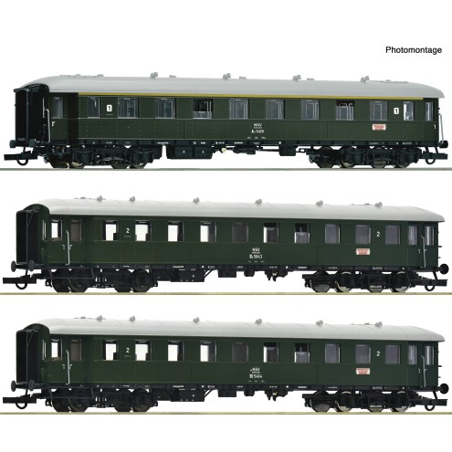Roco 6200132 - 3er Set Eilzugwagen MAV