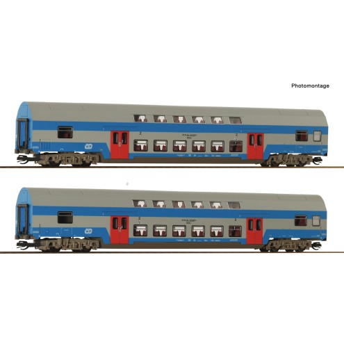 Roco 6280044 - 2er Set Doppelstock CD „Spur TT“