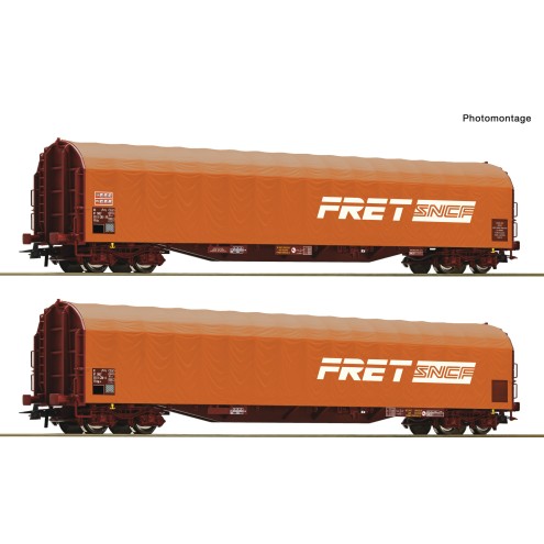 Roco 6600161 - 2er Set Schiebeplanenwag. SNCF