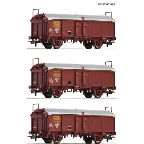 Roco 6600173 - 3er Set Schiebedachwag. SNCF