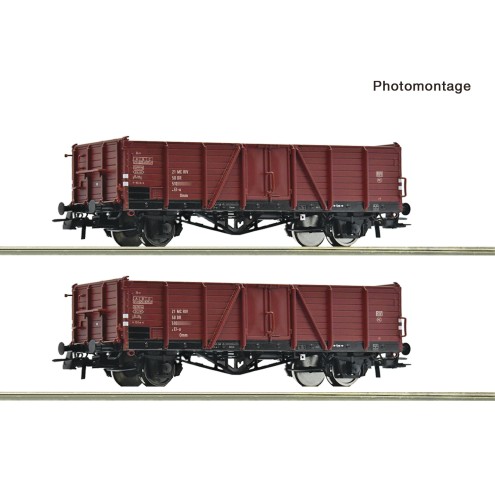 Roco 6600194 - 2er Set off.Gueterwag. Villach