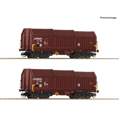 Roco 6680009 - 2er Set Teleskophaubenwag. DR „Spur TT“