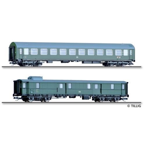 Tillig 01095 - Reisezugwagenset „D 118 Leipzig-Köln“ der DR