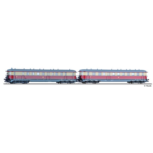 Tillig 02857 - Triebwagen mit Steuerwagen der DR