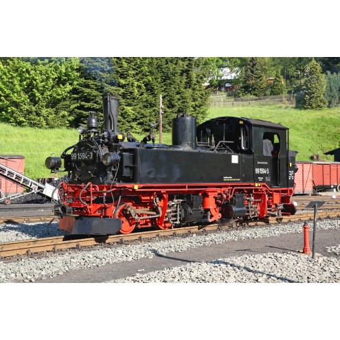 Bemo H0e 1116864 - DR 99 1594-3 sä. IV K m. Licht u. Sound