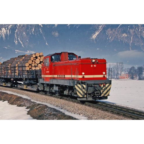 Bemo H0e 1121952 - ZB D 10 Diesellok rot, Sound