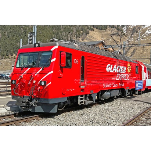 Bemo H0m 1262275 - MGB HGe 4/4 II 105 "Glacier Express"