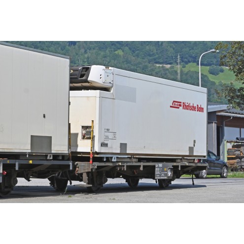 Bemo H0m 2269162 - RhB Lb-v 7869 mit Kühlcontainer Y 11602