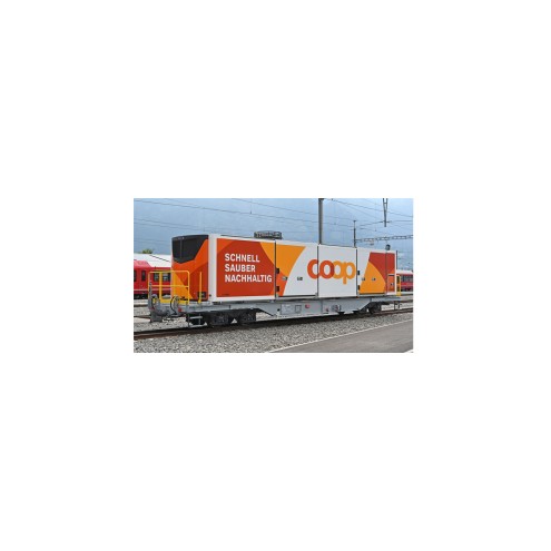 Bemo 2692115 - RhB Sb 65615 mit Klimacontainer "Coop" 2L-GS/DC