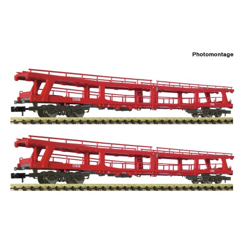 Fleischmann 6260049 - 2er Set Autotransportwagen DDm ÖBB