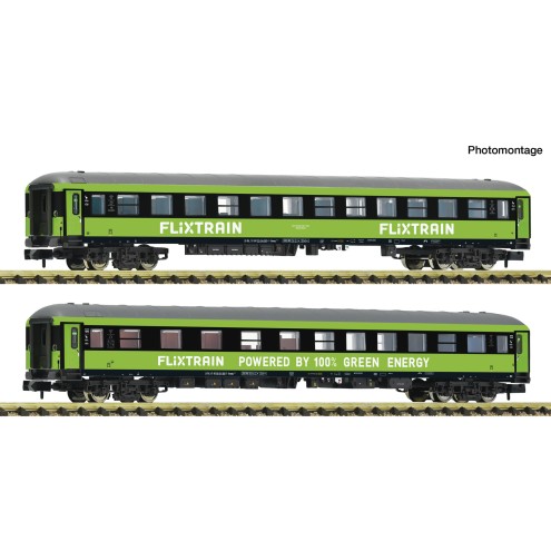 Fleischmann 6260085 - 2er Set Personenwagen Flixtrain #1