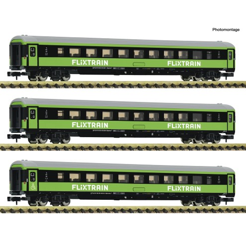 Fleischmann 6260086 - 3er Set Personenwagen Flixtrain #2
