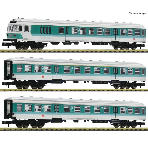 Fleischmann 6260090 - 3er Set n-Wagen DB-AG mit Steuerwagen