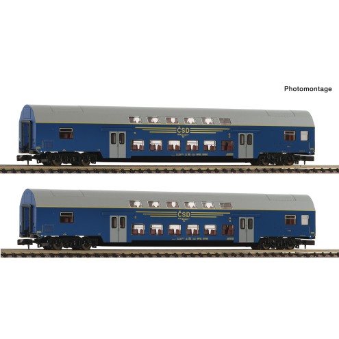 Fleischmann 6260092 - 2er Set DoSto Wagen CSD