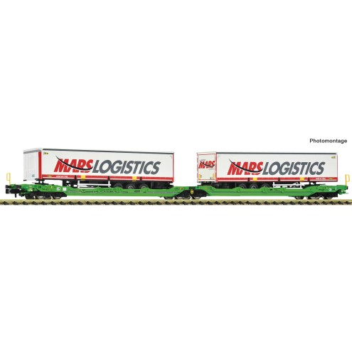 Fleischmann 6660102 - Doppeltaschenwagen T3000e CFL+Mars Auflieger