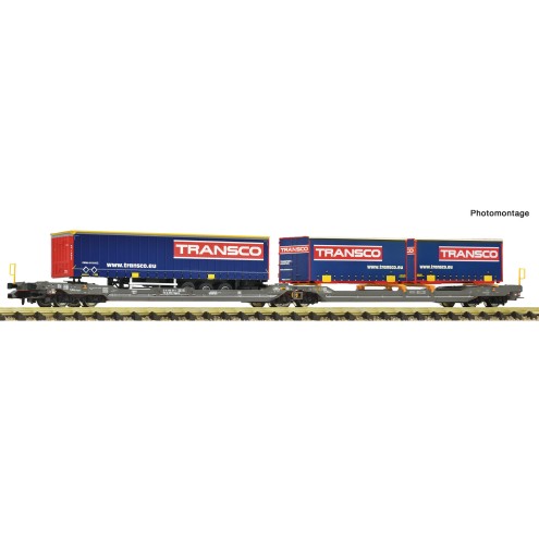 Fleischmann 6660151 - Doppeltaschenwagen T3000e Hupac+Transco