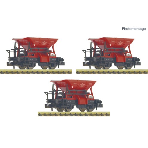 Fleischmann 6660159 - 3er Set Talbot Schotterwagen DB