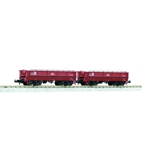 Kato K8055 - 2er Set Selbstentladewagen Hoki 2500 JNR, Ep.IV
