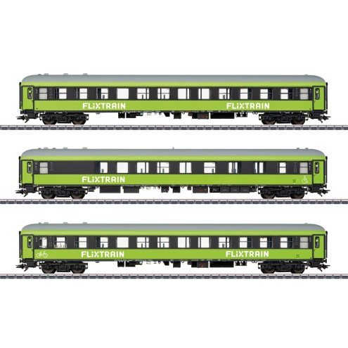 Märklin 42957 - Schnellzugwagen-Set 1, FlixTrain