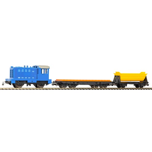 Piko 57098 - S-Set PIKO myTrain Diesellok mit Klemmbaustein- und Selbstentladewg.
