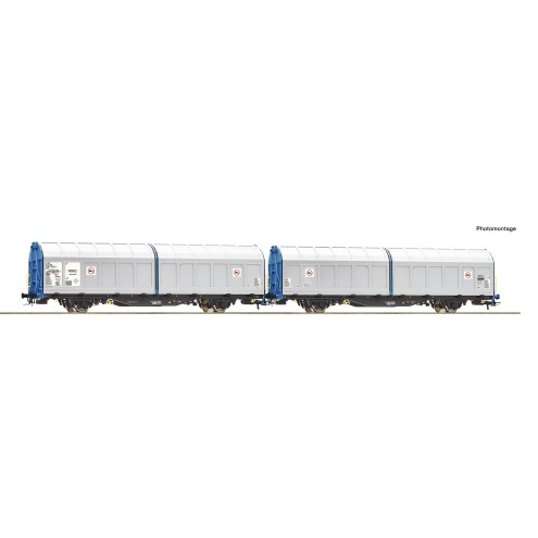Roco 6600276 - Schiebewandwagen-Doppeleinheit Transwaggon