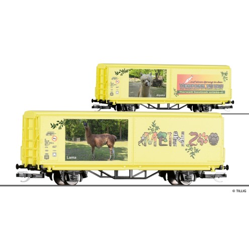Tillig 14859 - START-Schiebewandwagen Hbis-tt „Mein Zoo“