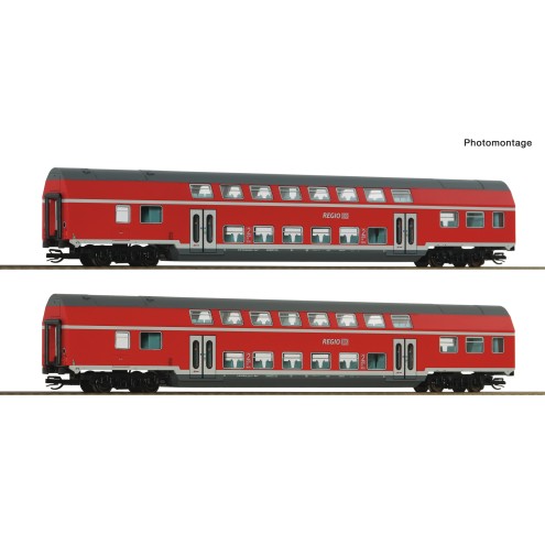 Roco 6280072 - 2-tlg. Set 2: Doppelstockwagen, DB AG
