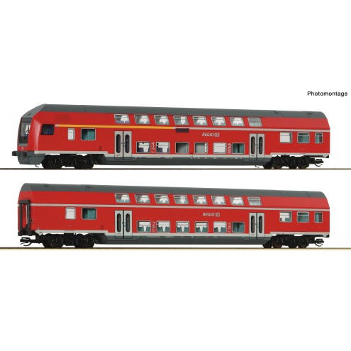 Roco 6290071 - 2-tlg. Set 1: Doppelstockwagen, DB AG