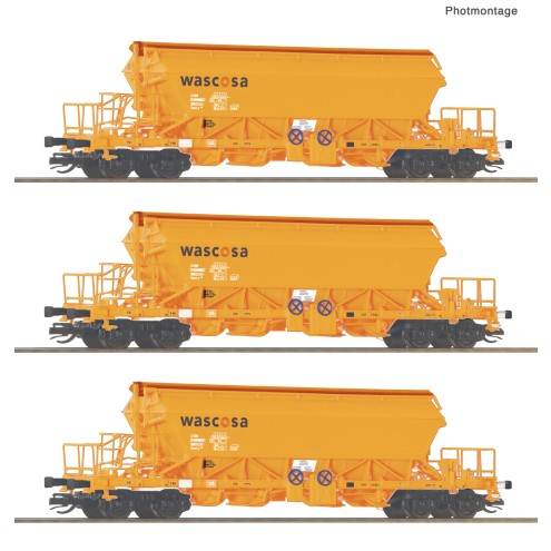 Roco 6680063 - 3-tlg. Set: Kaliwagen, Wascosa