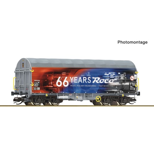 Roco 6680064 - Schiebeplanenwagen „66 Jahre ROCO“