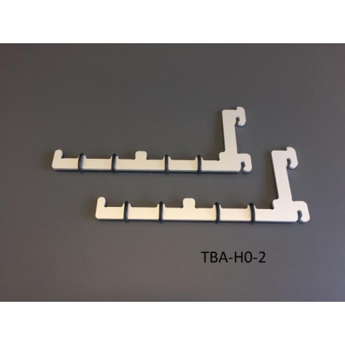 Trainsafe TBA-H0-2 - Aluminium Tragbügelarme für 2 Röhren (2 Stück)