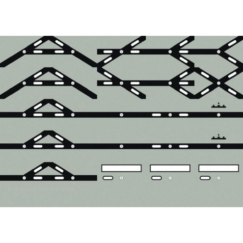 Uhlenbrock 69091 - Track-Control Folie Weichen-Symbole