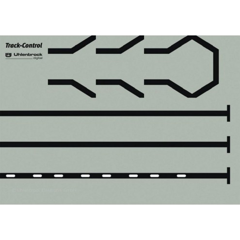 Uhlenbrock 69092 - Track-Control Folie Strecken-Symbole