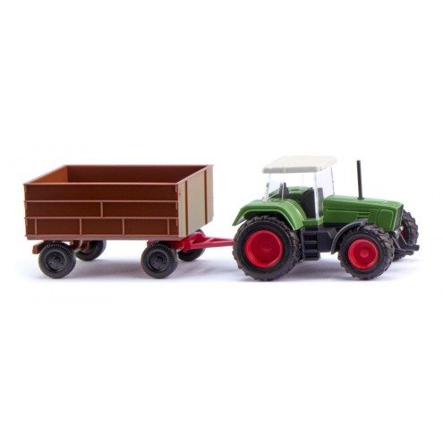 Wiking 096004 - Fendt Favorit mit Anhänger