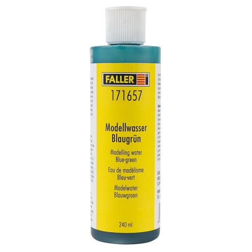 Faller 171657 - Modellwasser, blaugrün, 240 ml