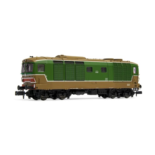 Arnold HN2573S - FS, Diesellokomotive D.445 der 1. Bauserie, Grün-Braun, flache Stirnfenster
