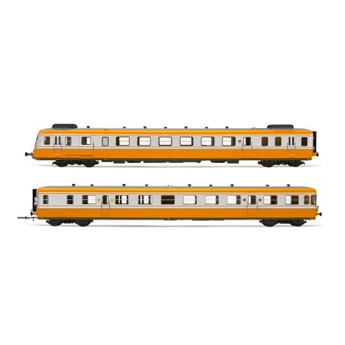 Arnold HN2636 - SNCF, Dieseltriebwagen RGP2, Trieb- und Beiwagen in modernisierter Ausführung, orange-Silber