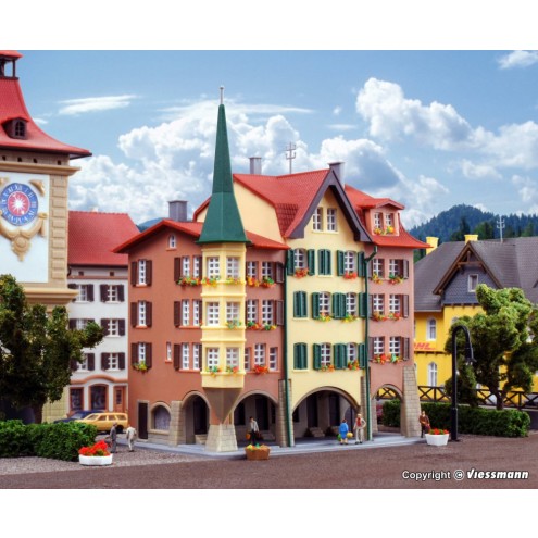 Kibri 36801 - Z Stadthäuser Biel, 3 Stück
