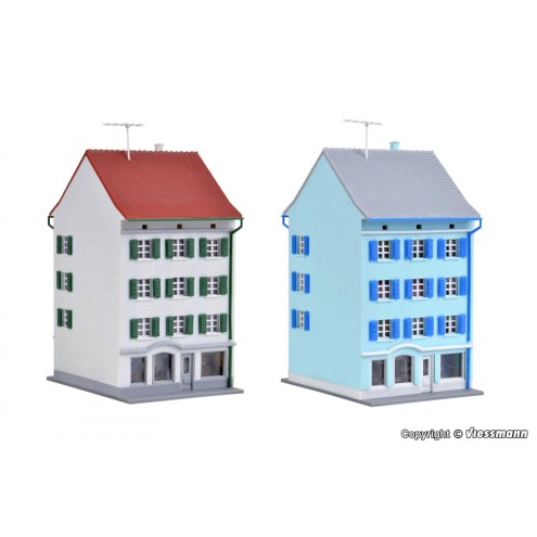 Kibri 36841 - Z Stadthaus mit Ladengeschäft, 2 Stück