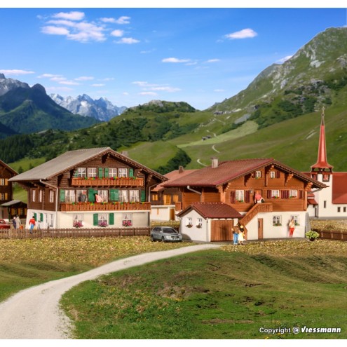 Kibri 37034 - N Chalet Lenk, 2 Stück